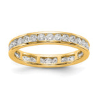 14k Polished Channel-set 1 carat Diamond Complete Eternity Band