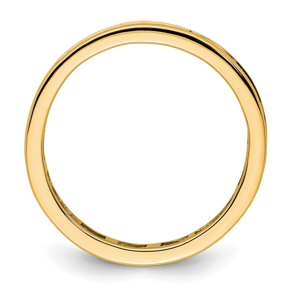 14k Polished Channel-set 1 carat Diamond Complete Eternity Band