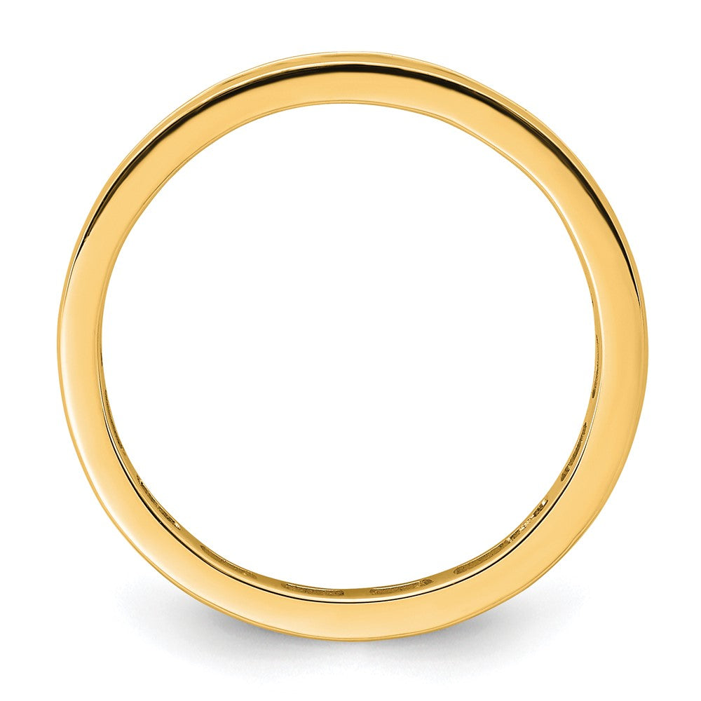 14k Polished Channel-set 1 carat Diamond Complete Eternity Band