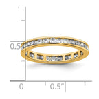 14k Polished Channel-set 1 carat Diamond Complete Eternity Band