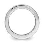 14k White Gold Polished 3ct Channel Set Diamond Eternity Band