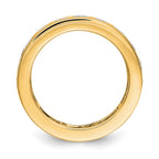 14k Polished 3ct Channel Set Diamond Eternity Band