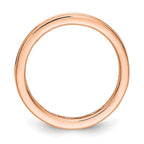 14k Rose Gold Polished Channel-set 1 carat Princess Diamond Complete Eternity Band