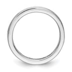 14k White Gold Polished Channel-set 2 carat Princess Diamond Complete Eternity Band