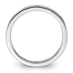 14k White Gold Polished Channel-set 1 carat Princess Diamond Complete Eternity Band