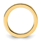 14k Polished Channel-set 2 carat Princess Diamond Complete Eternity Band