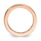 14k Rose Gold Polished Channel-set 2 carat Princess Diamond Complete Eternity Band