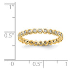 14k Polished 1/3ct Bezel Set Diamond Eternity Band