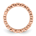 14k Rose Gold Polished Bezel-set 1/2 carat Diamond Complete Eternity Band