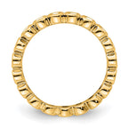 14k Polished Bezel-set 1/2 carat Diamond Complete Eternity Band