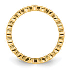 14k Polished Bezel-set 1/2 carat Diamond Complete Eternity Band