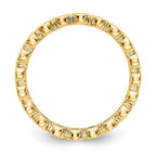 14k Polished Bezel-set 1/2 carat Diamond Complete Eternity Band