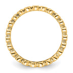 14k Polished Bezel-set 1/2 carat Diamond Complete Eternity Band