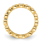 14k Polished Bezel-set 1 carat Diamond Complete Eternity Band