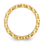 14k Polished Bezel-set 1 carat Diamond Complete Eternity Band