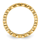 14k Polished Bezel-set 1 carat Diamond Complete Eternity Band