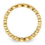 14k Polished Bezel-set 1 carat Diamond Complete Eternity Band