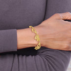 14k Polished Noahs Ark 7 inch Bracelet