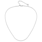 Sterling Silver RH-plt Adjustable 1mm D/C Square Snake Chain