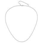 Sterling Silver RH-plated Adjustable 1mm Spiga Chain