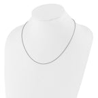 Sterling Silver RH-plated Adjustable 1.4mm Popcorn Chain