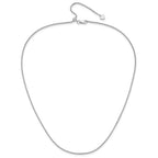 Sterling Silver RH-plated Adjustable 1.4mm Popcorn Chain