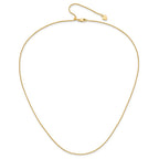 Sterling Silver Gold-plated Adjustable 1mm Spiga Chain