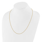 Sterling Silver Gold-plated Adjustable 1mm Spiga Chain