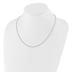 Sterling Silver RH-plated Adjustable 1.5mm Spiga Chain