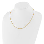 Sterling Silver Gold-plated Adjustable 1.5mm Spiga Chain