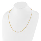 Sterling Silver Gold-plated Adjustable 1.5mm Spiga Chain