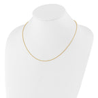 Sterling Silver Gold-plated Adjustable 1.2mm D/C Rope Chain