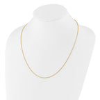 Sterling Silver Gold-plated Adjustable 1.2mm D/C Rope Chain
