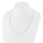 Sterling Silver Gold-plated Adjustable .85mm Box Chain