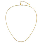 Sterling Silver Gold-plated Adjustable 1.1mm Box Chain
