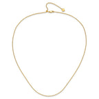 Sterling Silver Gold-plated Adjustable 1.4mm Cable Chain