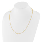 Sterling Silver Gold-plated Adjustable 1.4mm Cable Chain