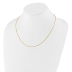 Sterling Silver Gold-plated Adjustable .95mm Snake Chain