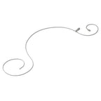 Sterling Silver RH-plated Adjustable 1.1mm D/C Spiga Chain