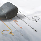 Sterling Silver Adjustable Gold-plated 1.3mm Spiga Chain