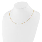 Sterling Silver Gold-plated Adjustable .95mm Box Chain