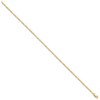 14K 1.8mm Flat Figaro with Lobster Clasp Bracelet