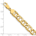 14k 8.75mm Solid Hand-Polished Anchor Link Bracelet