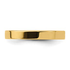 14k Yellow Gold 3mm Standard Weight Flat Comfort Fit Wedding Band