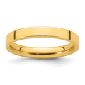 14k Yellow Gold 3mm Standard Weight Flat Comfort Fit Wedding Band