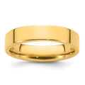 14k Yellow Gold 5mm Standard Weight Flat Comfort Fit Wedding Band