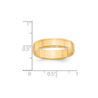 14k Yellow Gold 5mm Flat with Step Edge Wedding Band
