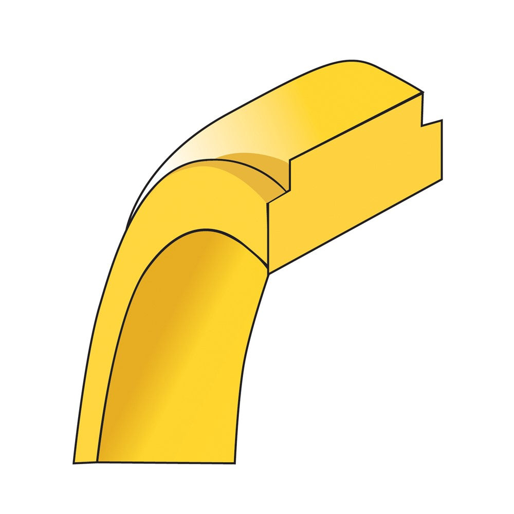 14k Yellow Gold 6mm Flat with Step Edge Wedding Band