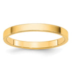 14k Yellow Gold 2mm Lightweight Flat Wedding Band