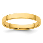 14k Yellow Gold 3mm Lightweight Flat Wedding Band